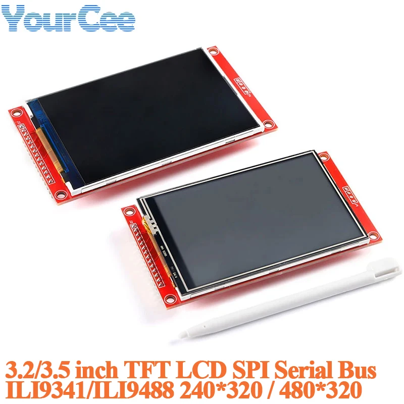 modulo-de-tela-touch-tft-lcd-de-35-e-32-polegadas-35'-ili9488-320x480-240-320-spi-serial-stm32-320-480-para-arduino