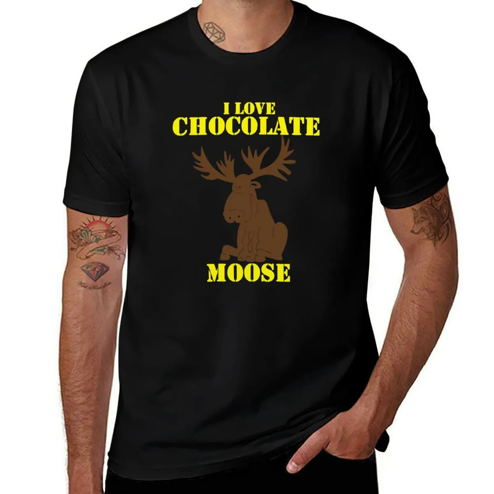 

Chocolate Moose Thsirt gift idea for chocolate lovers T-Shirt man t shirt cotton essential t shirt man tshirt T-shirt