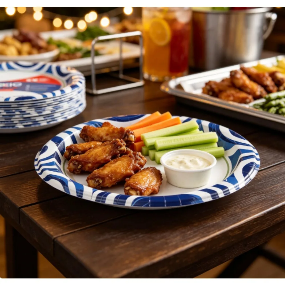 Dixie Ultra Disposable Paper Plates, 10-inch, Multiple Colors, 50-pack
