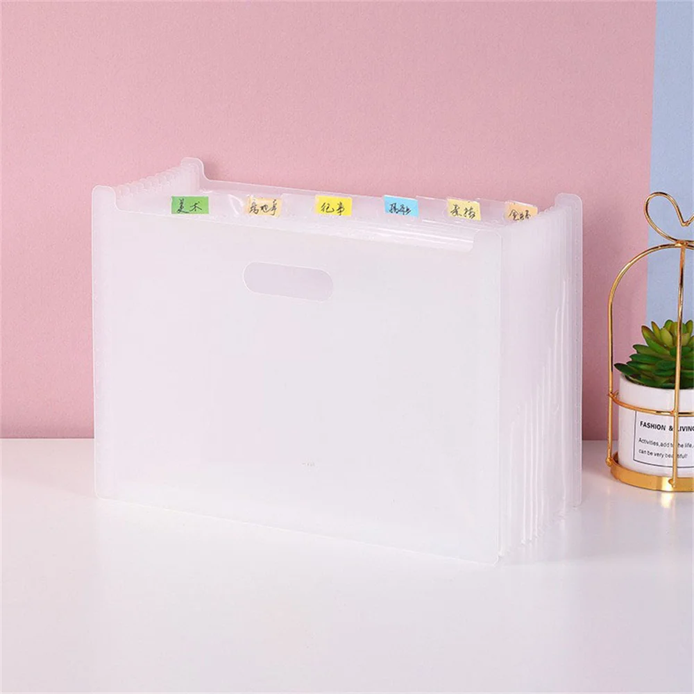 A4 Expanding File Folder Multilayer Paper Organizer Document Storage Holder Desk File Pouch Bill Folder School Office Binder
