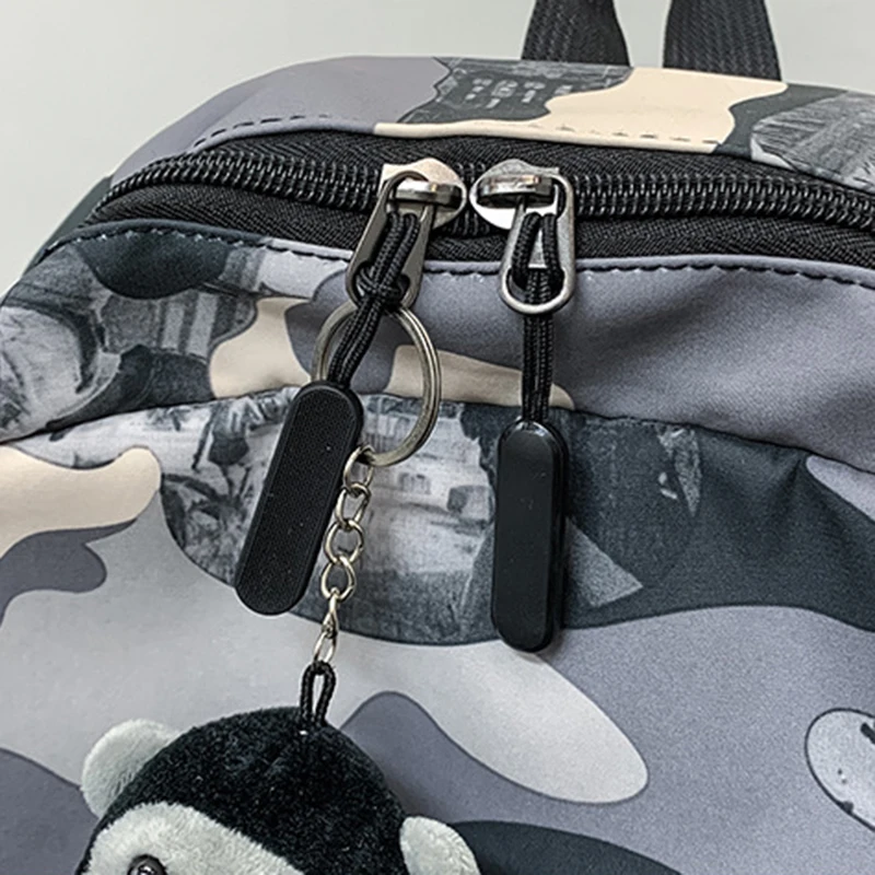 2022 New Backpack For Men Internet Celebrity Graffiti Printed Student School Bag Korean Version Fashion Mochilas Para Estudia