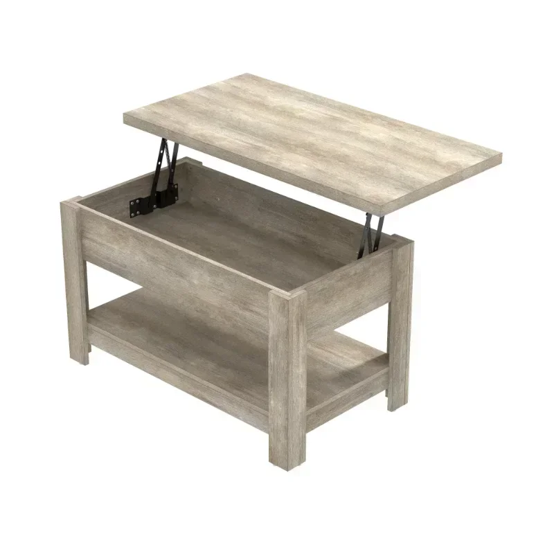 

Coover Wood Rectangle Lift Top Coffee Table, Driftwood Gray