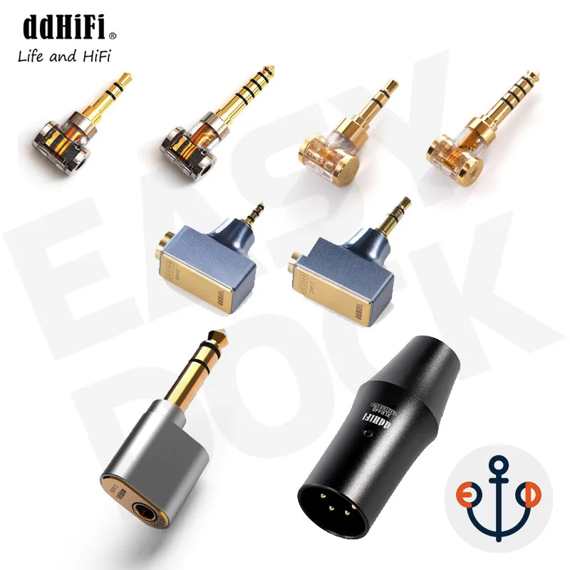 DDHiFi audio adapter 2.5mm balanced elbow 3.5 single-ended to 4.4mm balanced conversion XLR 6.35