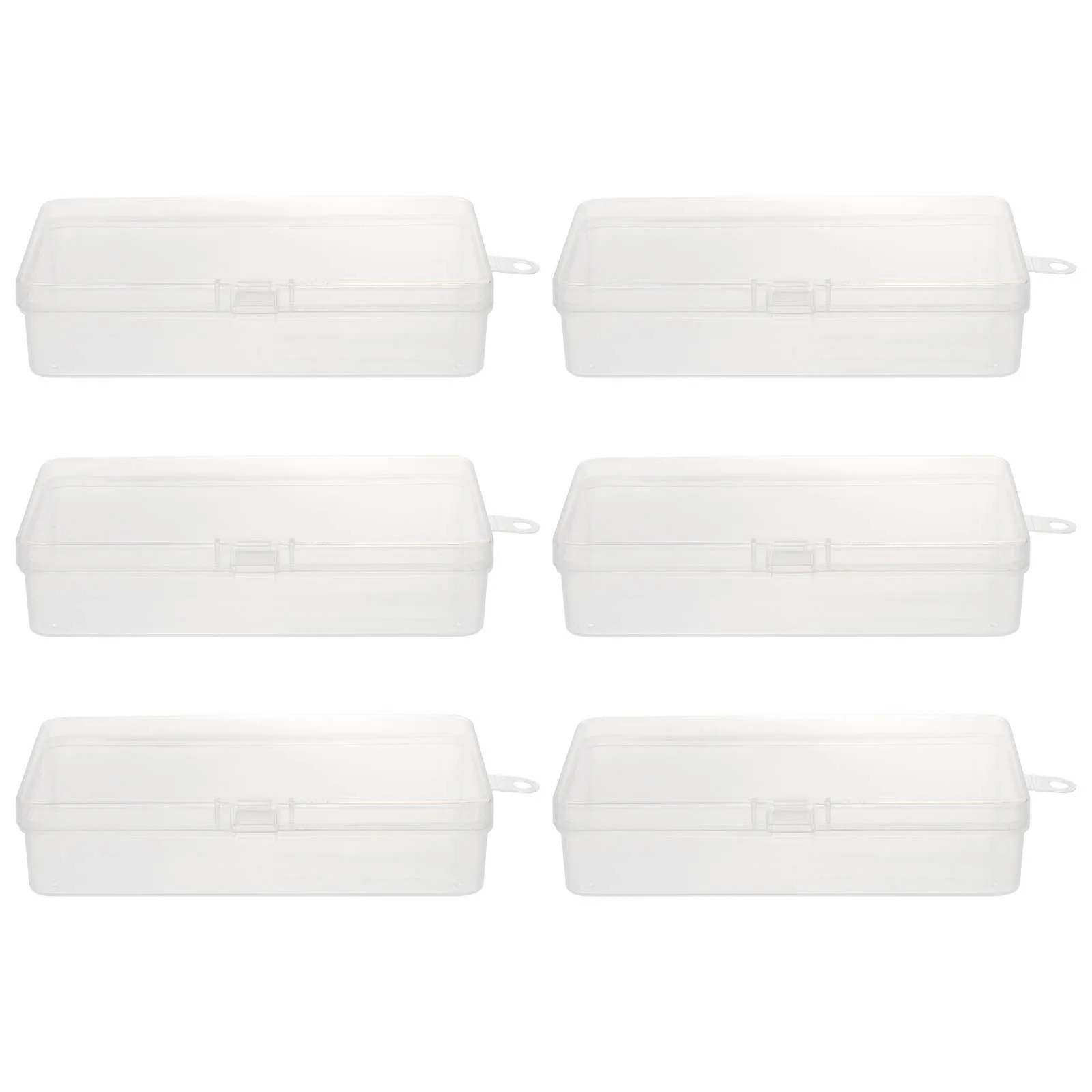 

6Pcs Premium Transparent Pencil Case Waterproof Flexible Buckle Design for School Supplies and Gifts Pencil Case