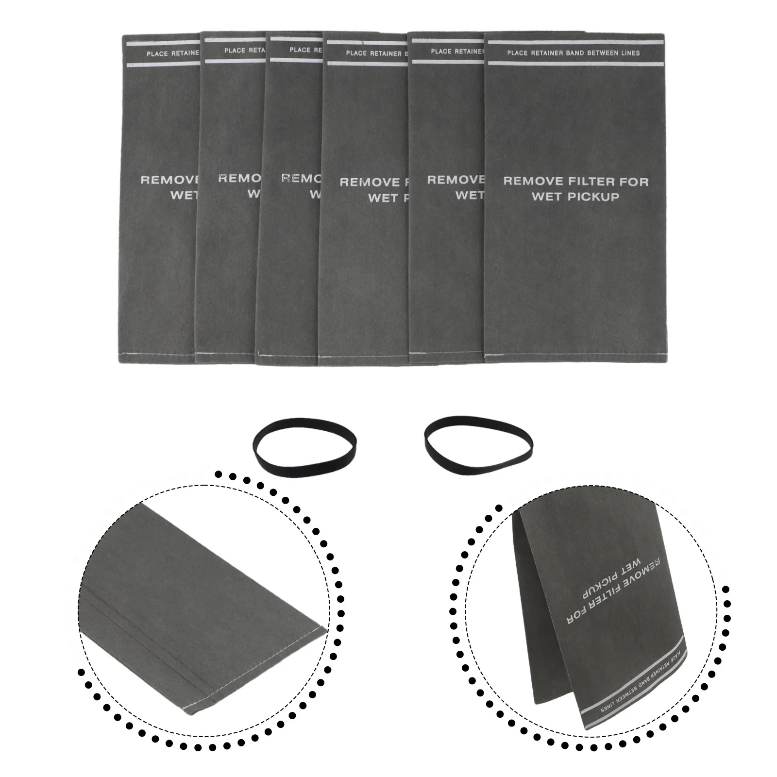 1set Wet Dry Filter Bags For Craftsman 9-38737 For 2 To 2.5 Gallon Shop Vacuums Home Cleaning Tools Appliance Accessories