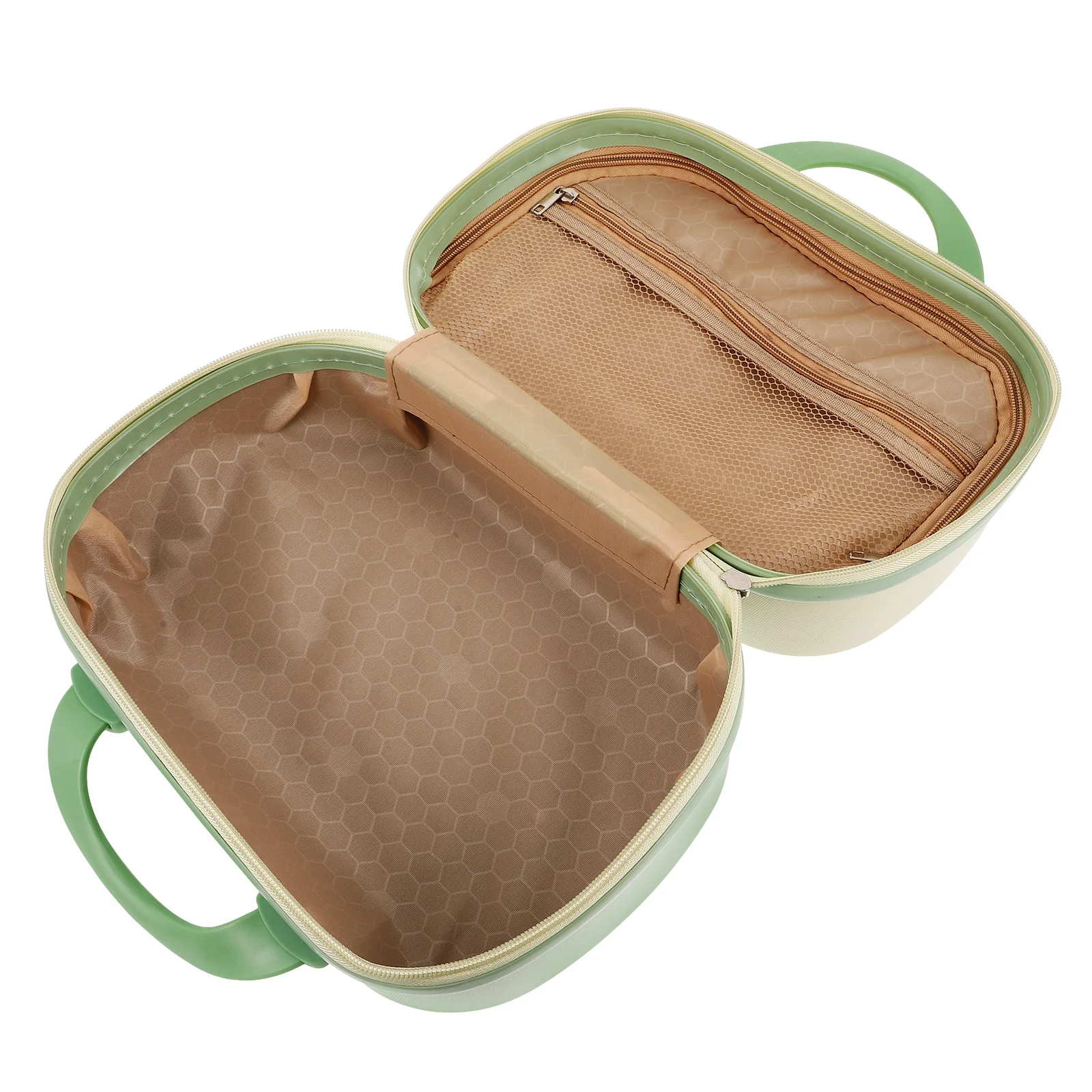 

14 Inch Portable Vanity Suitcase Travel Makeup Organizer Bag Large Capacity Durable Waterproof Shockproof Multifunctional