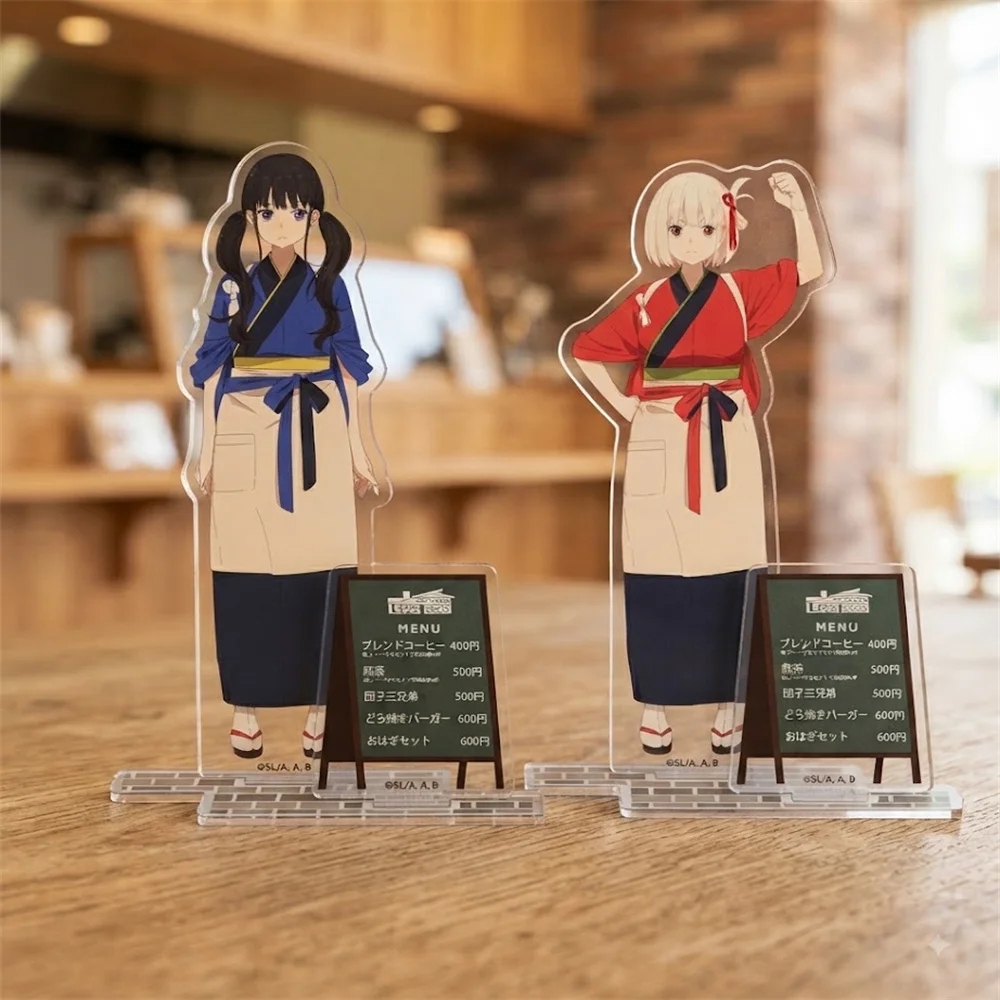 15CM Anime Lycoris Recoil Acrylic Stand Keychain Model Cosplay Characters Ornament  Accessories Goods Collection Gifts