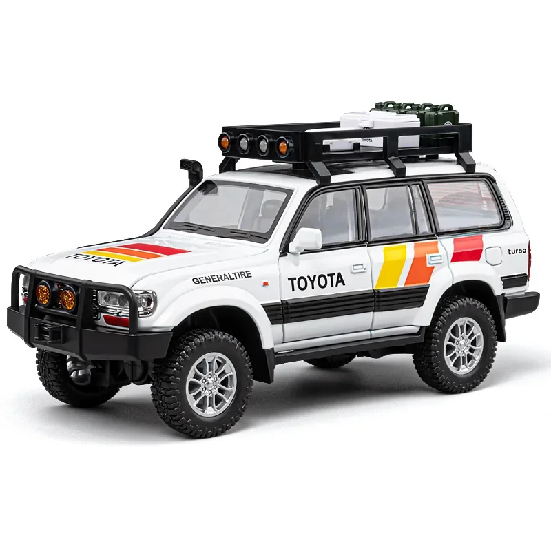 1:24 Toyota LAND CRUISER LC80 Simulation Off Road Car Model Metal Diecast Toys Vehicles For Kids Boys Gift C380