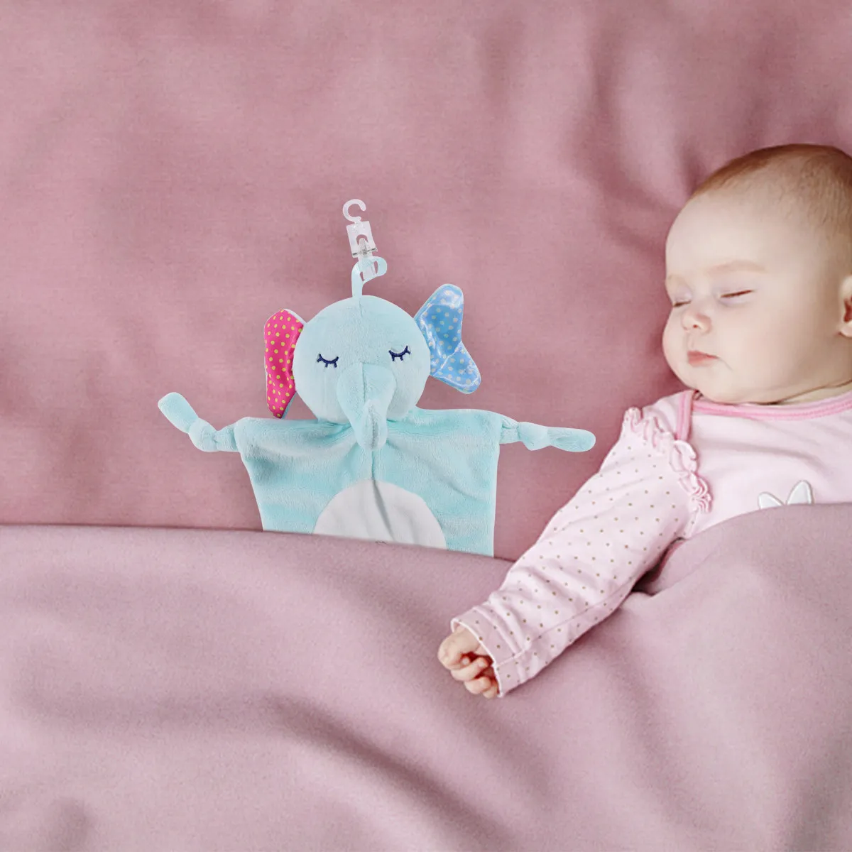 Baby Comforter For Baby Boys Soothing Towel Animal Design Pattern 30CM Soft Safe PP Cotton Infant Cognitive