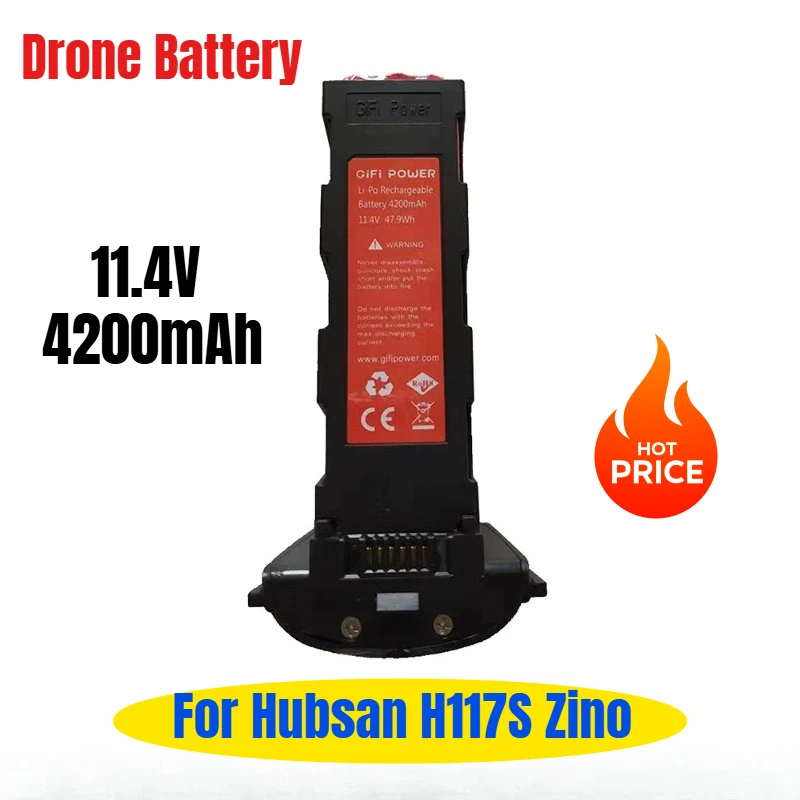 

11.4V 4200mAh for Hubsan H117S Zino Drone Battery High-capacity Battery