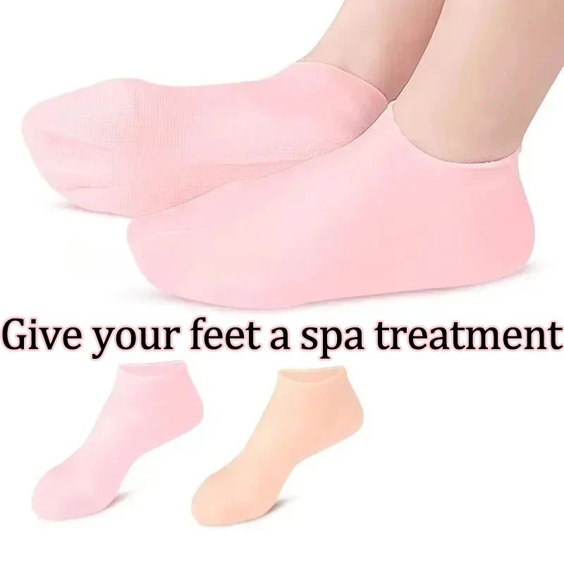 

Спа силиконовые носки, Увлажняющие гелевые носки, отшелушивающие и предотвращающие сухость, потрескавшейся мертвой кожи, инструменты для удаления кожи