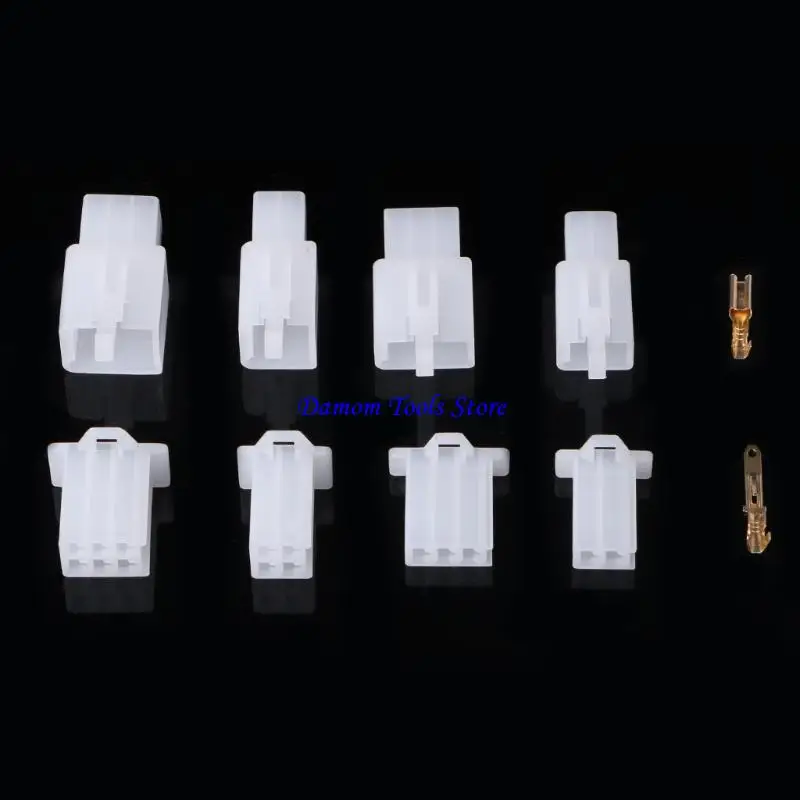 57BE 40 Sets Motorcycle Bike 2.8mm 2 3 4 6 Way Electrical Wire Connector Terminal