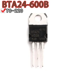 5PCS Nuevo Original Triacs BTA24 BTA24-600B 25 Amp 600 Voltios a-220 BTA24-800B BTA24-1200B BTA24-1200BW BTA24-600C BTA24-600BW