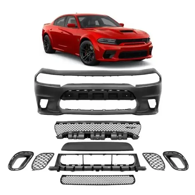 Wholesale Charger Accessories Front Bumper For Dodge Charger SRT Hellcat Style Front Bumper Body Kit 2015 2016 2017 2018