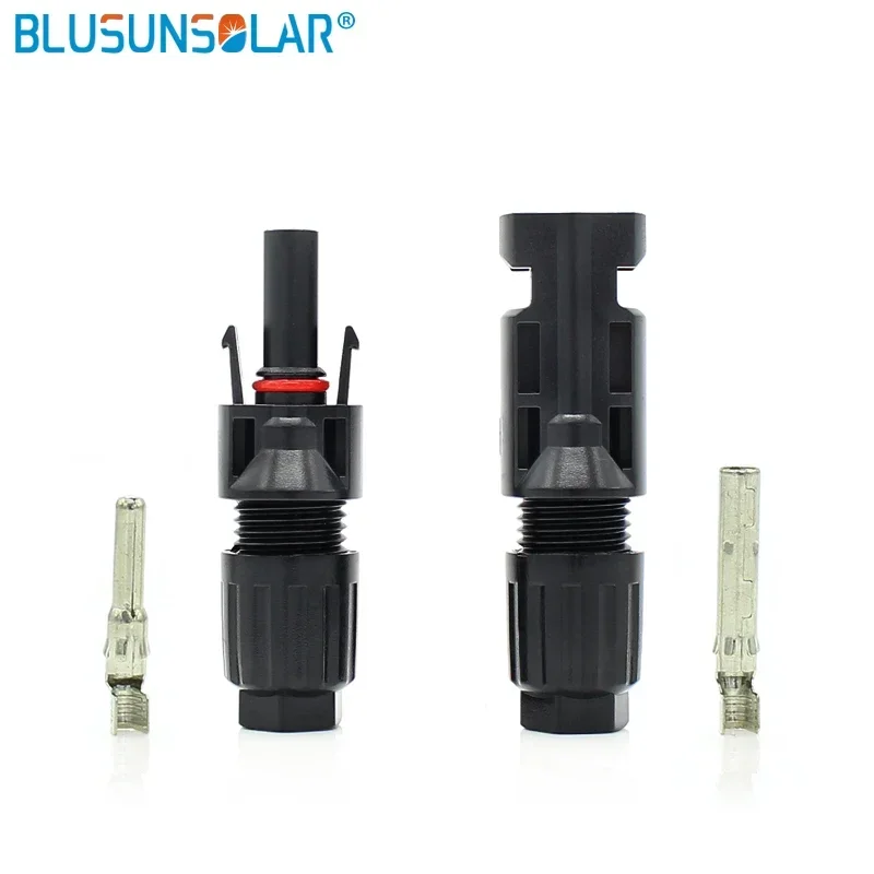 Pair of Solar Connector Plug Cable Connectors (male and female) for Solar Panels and Photovoltaic Systems