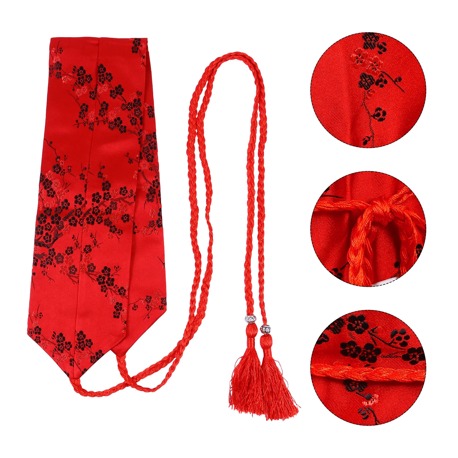 

Oriental Kimono Girdle High-quality Fabrics Tassel Rope Strap Thin Waist Shaping Women Costume Accessories Japanese Style Ethnic