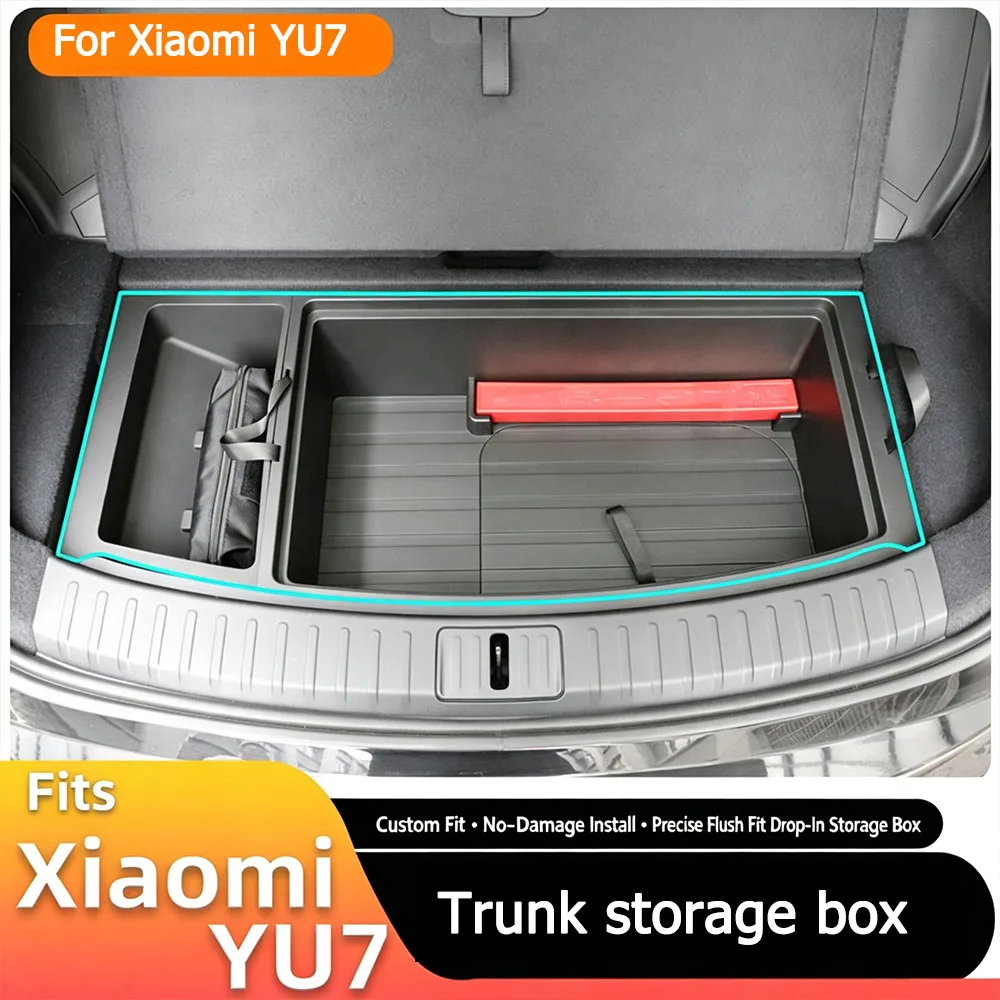 For Xiaomi YU7 Dedicated Trunk Storage Box Sunken Storage Box New Hidden Storage Items Modification Accessories