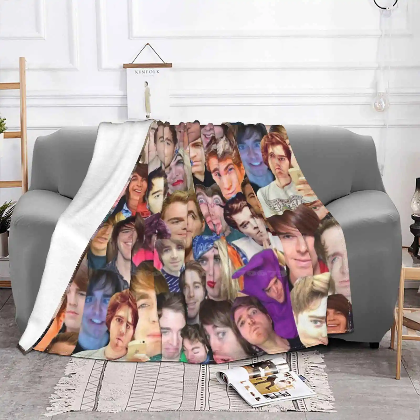 Shane Dawson Collage Blanket Soft Warm Travel Portable Blanket Shane Dawson Collage Memes Shanedawsontv Videos