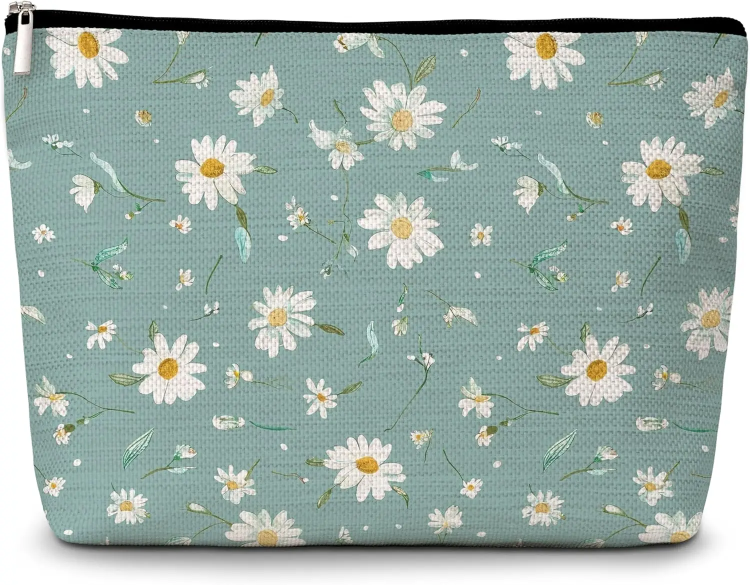 

Floral Makeup Bag, Small Travel Cosmetic Bag with Zipper, Cute Makeup Pouch Gift Ideas for Women Zippered and Foldable
