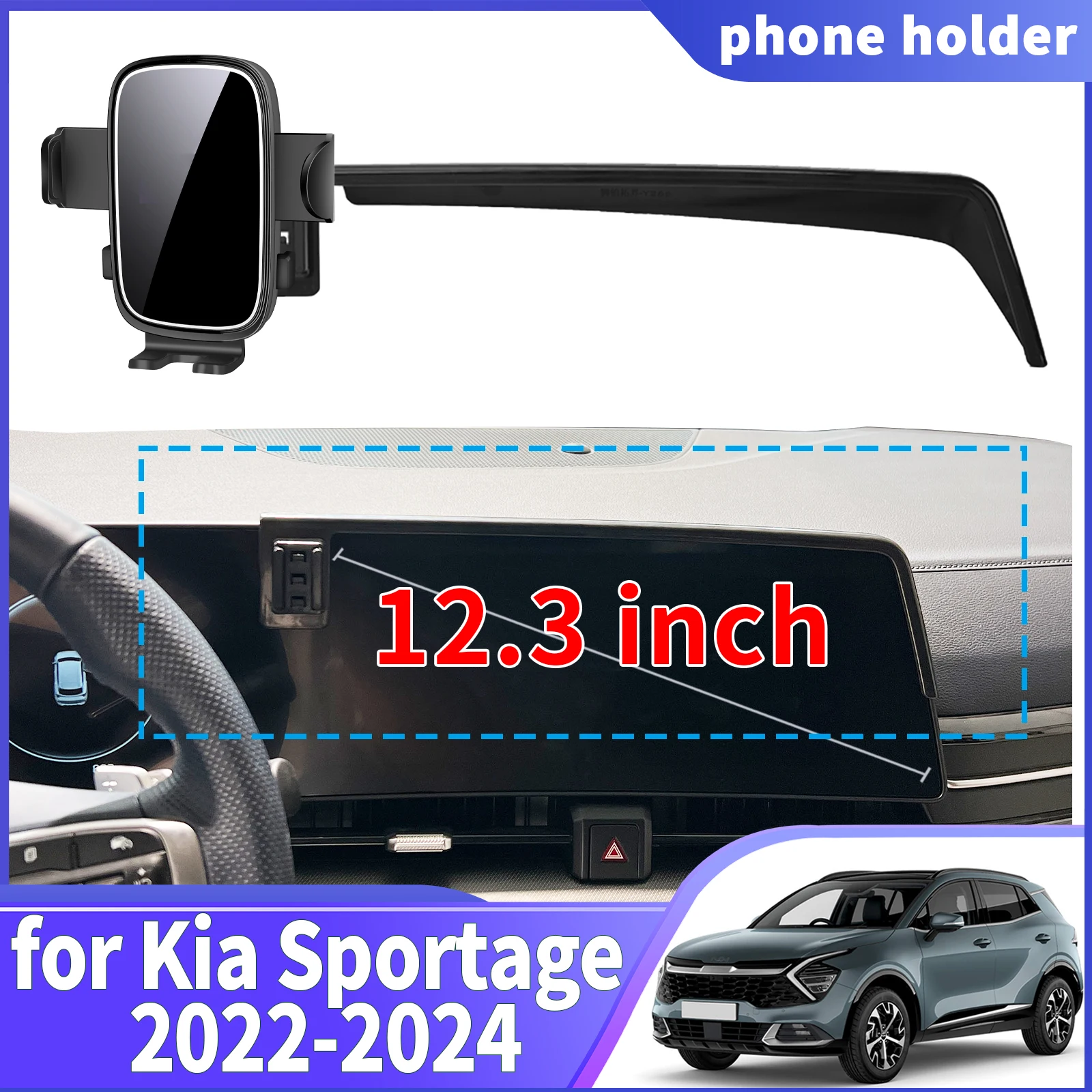 

fit for Kia Sportage 2022 2023 2024 NQ5 Navigation Phone Holder Mount Customized Car accessoires