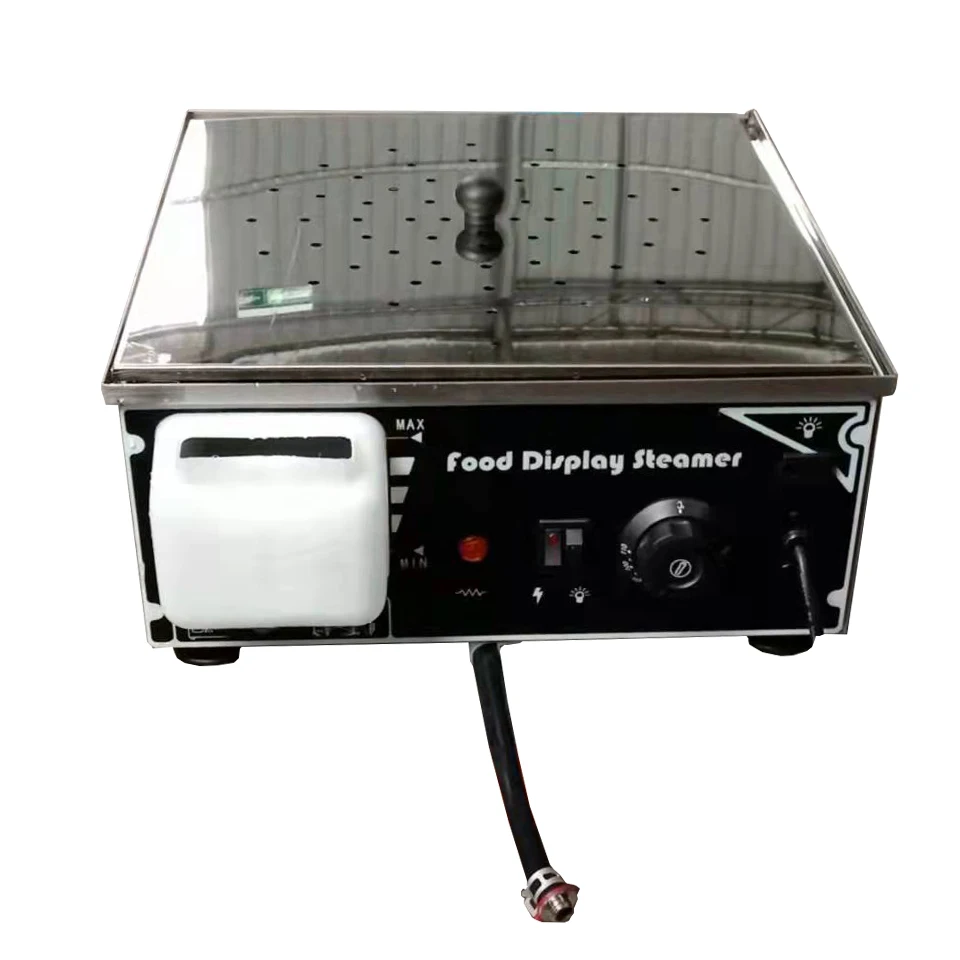EH500D Commercial Mini Electric Chinese Bun Steamer - 220V/110V Stainless Steel With 4 Steam Outlets For Food Preparation