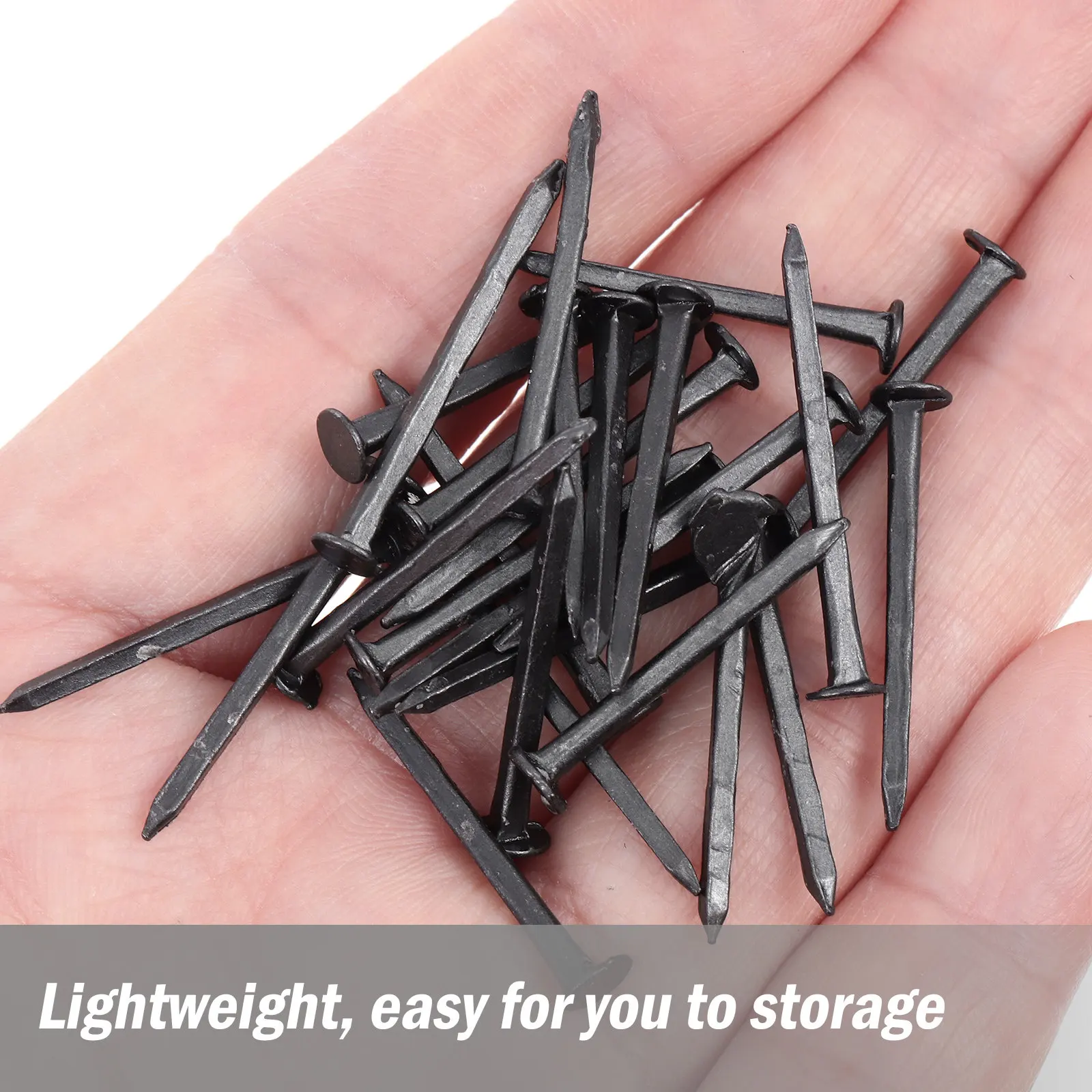 

1 Bag Reliable Iron Shoes Nails Round Head Easy Installation Firm Fixation for Professional Shoe Repairing Heels Replacement