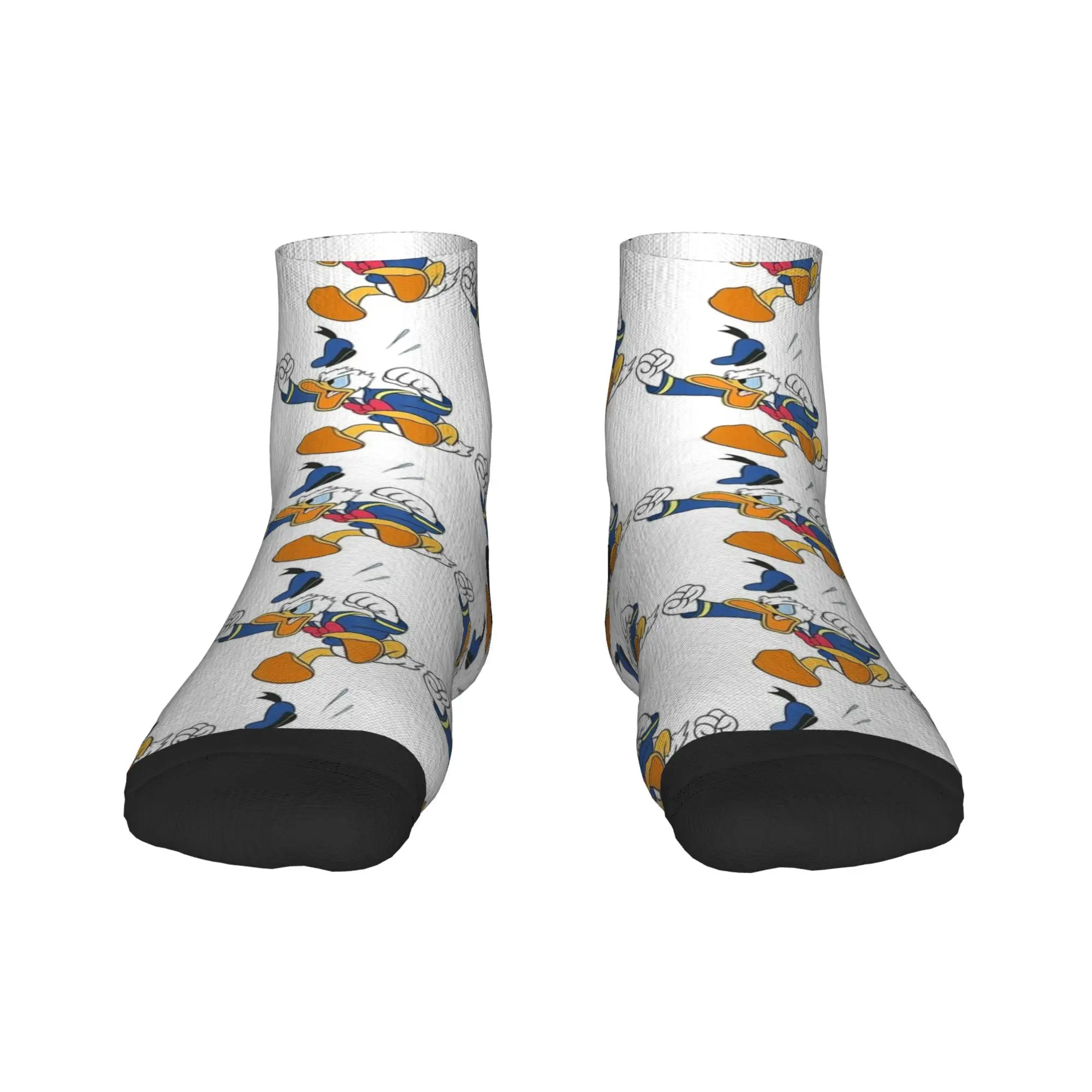 

Donald Duck Casual Socks For Men Funny Cartoon Harajuku Comfortable Ankle Socks Spring Climbing Pattern Anti Slip Sock