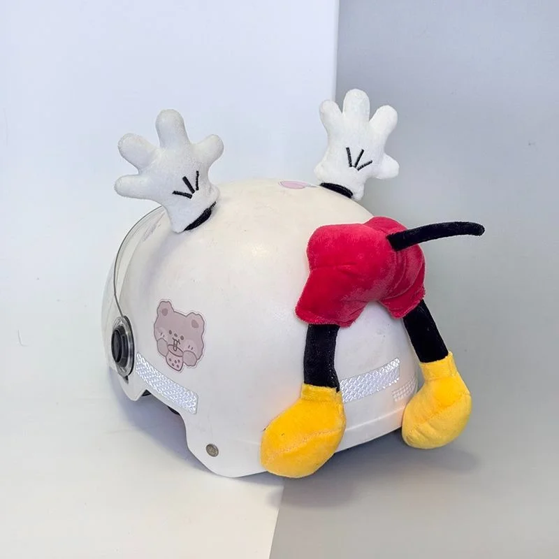 

Helmet Decoration Doll Mouse Ears Butt Decoration Cute Doll Motorcycle Helmet Decoration