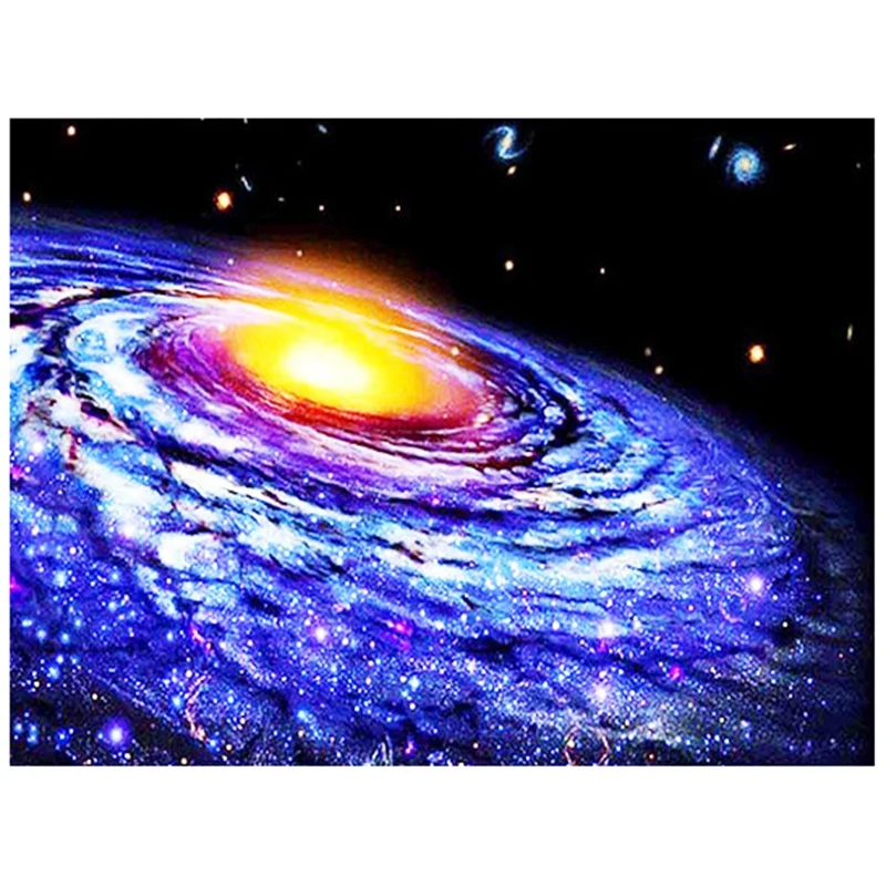 Top-Full Round Diamond Painting Galaxy DIY Diamond Embroidery Landscape Cross Stitch Kit Home Decor