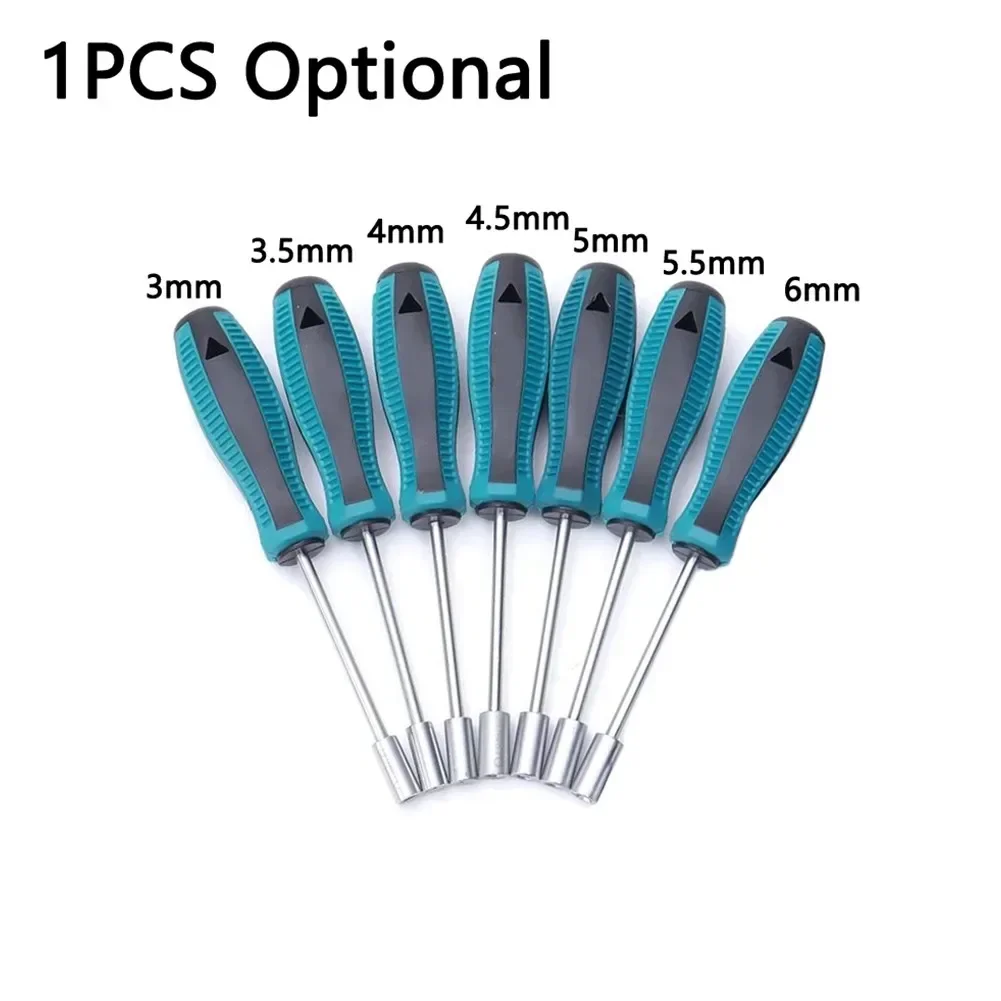 소켓 스크루 드라이버 스틸 소켓 드라이버 렌치 스크루 드라이버, 육각 너트 키, 육각 나사 드라이버 수리 도구, 3/3.5/4/4.5/5/5.5/6mm