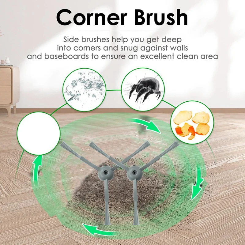 17 pièces pour Honiture V8 Pro Robot aspirateur accessoires remplacement lavable brosse principale brosse latérale filtre vadrouille Cloth-A58E