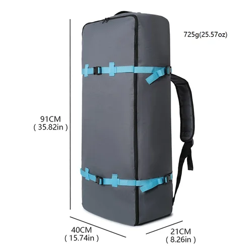 Imagen 2 del producto Mochila de gran capacidad, bolsa de montañismo, tienda de campaña de hombro, bolsa de cosméticos, tabla de surf inflable al aire libre, bolsa de tabla de pulpa usp, paleta