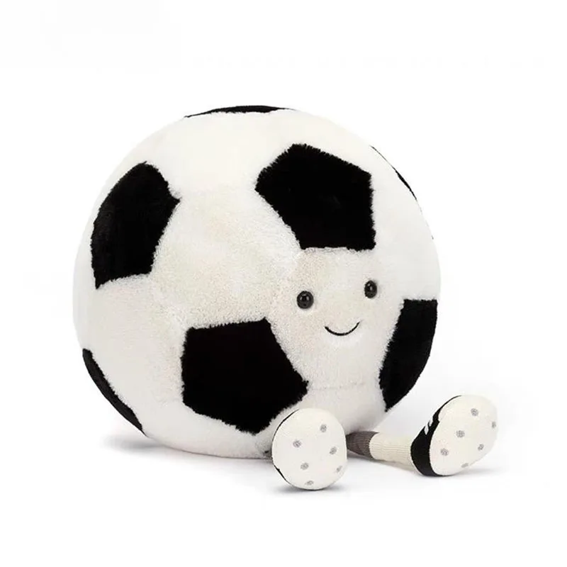 Simpatico peluche Kawaii Room Decor Plushie Cute Football Doll Soccer Plushies cuscino morbido cuscino carino regali divertenti regalo di compleanno