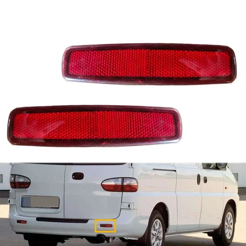 1 Piece Reflector Light for Hyundai Starex H-1 2001-2006 Rear Bumper Taillight for Rear Brake Lamp Rear Red Signal Lights