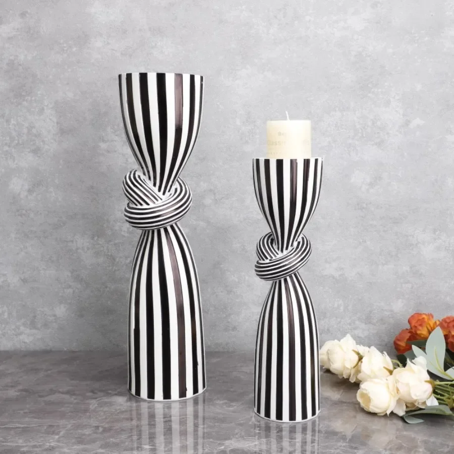 

Birthday Candle Holder Unique Outdoor Party Romantic Cup Candle Holder Wedding Decor Table Ceramic Vertical Bougeoir Home Decor