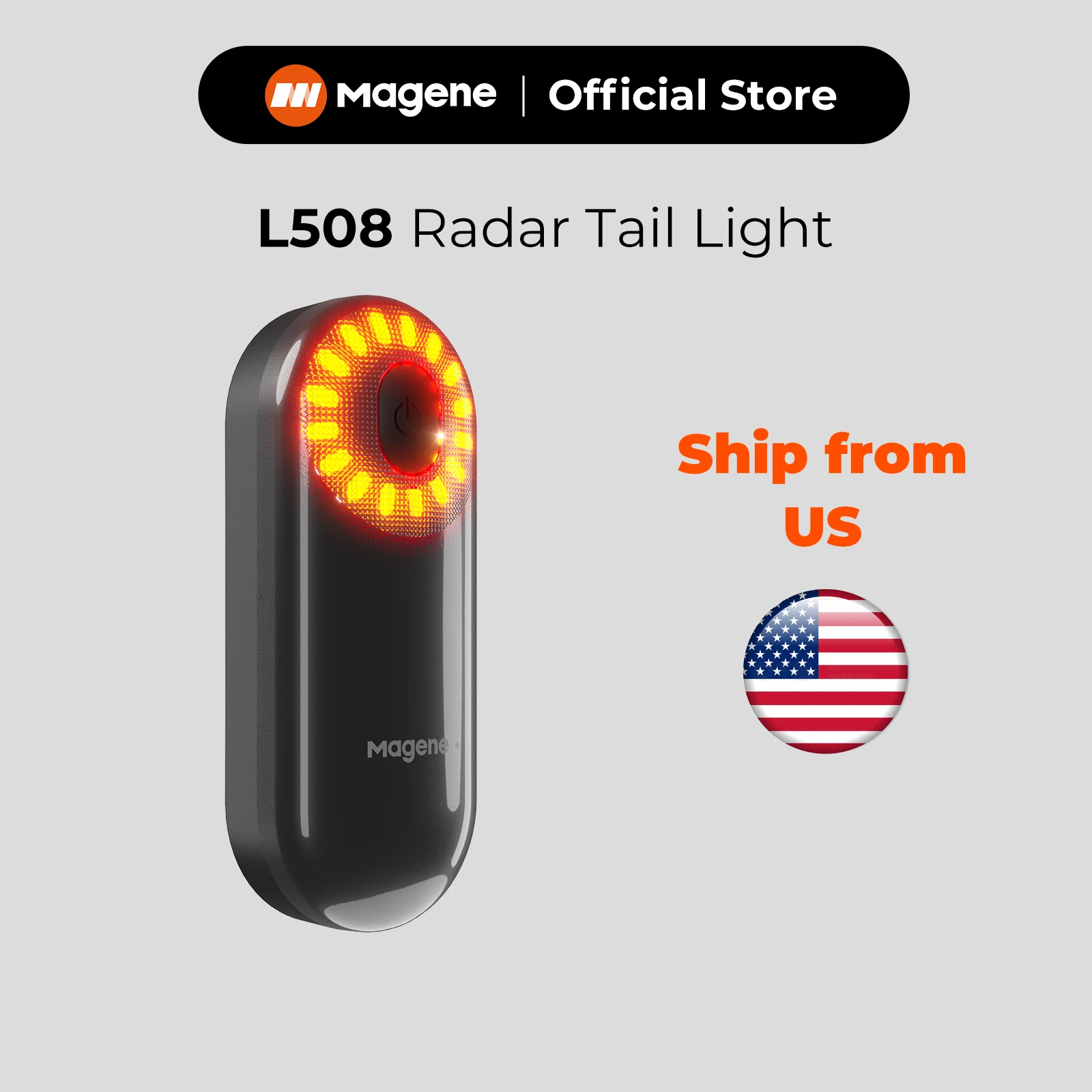 

Magene L508 Bike Radar Tail Light Bicycle Rear Brake Sensing Lamp Waterproof LED Cycling Taillight