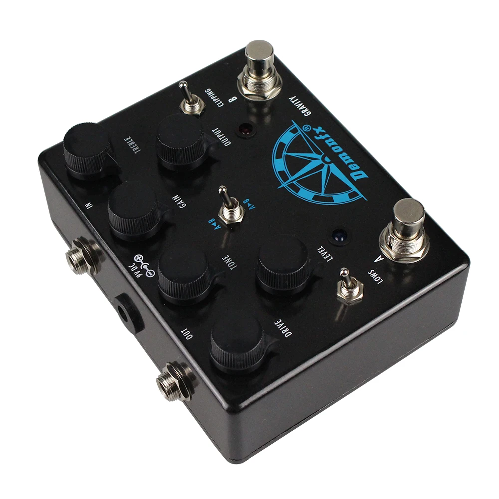 Demonfx-Gravity Guitar Effect Pedal, combinado TS10 e KLON CENTAUR em um pedal, adicionar ordem, alternar, novo