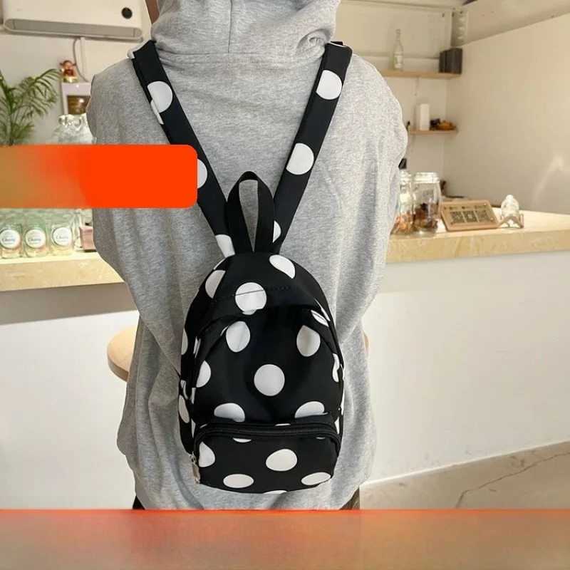 Harajuku Style Cow Pattern Canvas Backpack Women's Fashion Soft Shoulder Bag Outdoor Functionality Sport Scenarios Medium Size