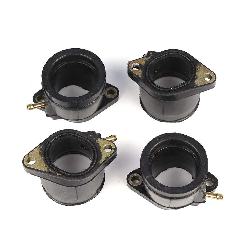 4Pcs Carburetor Intake Manifold Boot Joint for YAMAHA YZF600R 1995-2007, Replace 4JH-13586-02-00 4JH-13596-02-00