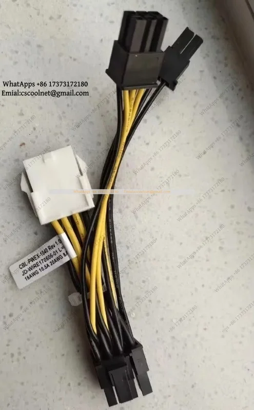 JS03 8-pin to Two 6+2 Pin 5cm Power GPU Cable CBL-PWEX-1040 for Server Motherboard Electronic Accessories