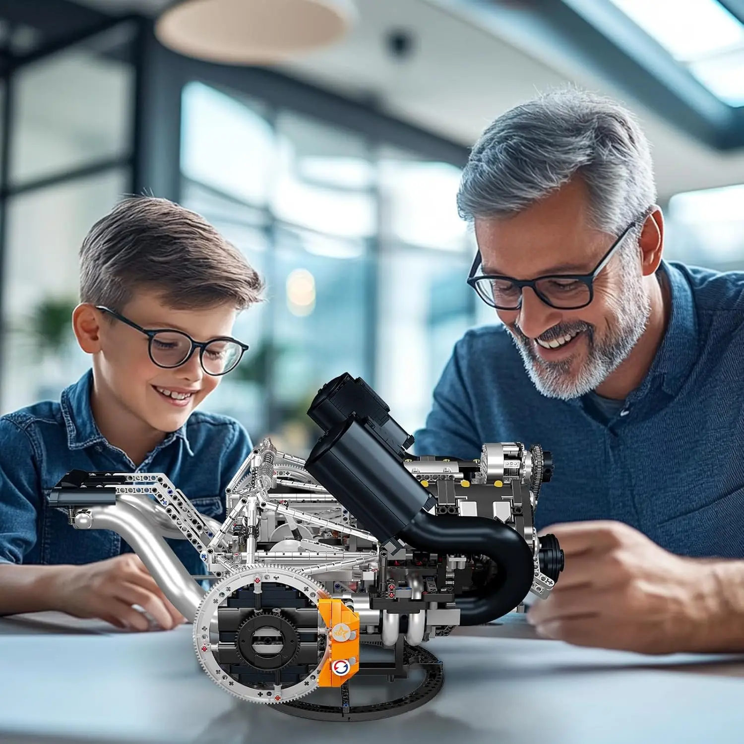 قالب الملك 10248 التقنية JZK V8 فرط المحرك اللبنات الجمعية محرك السيارة الخارقة مجموعات الالعاب الطوب للبالغين