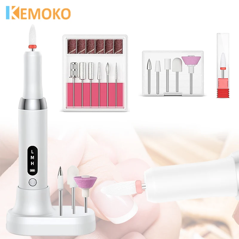 Trapano elettrico professionale per unghie 15000 giri/min Set manicure pedicure Rettifica lucidatura per unghie in gel acrilico Strumento per lima per unghie