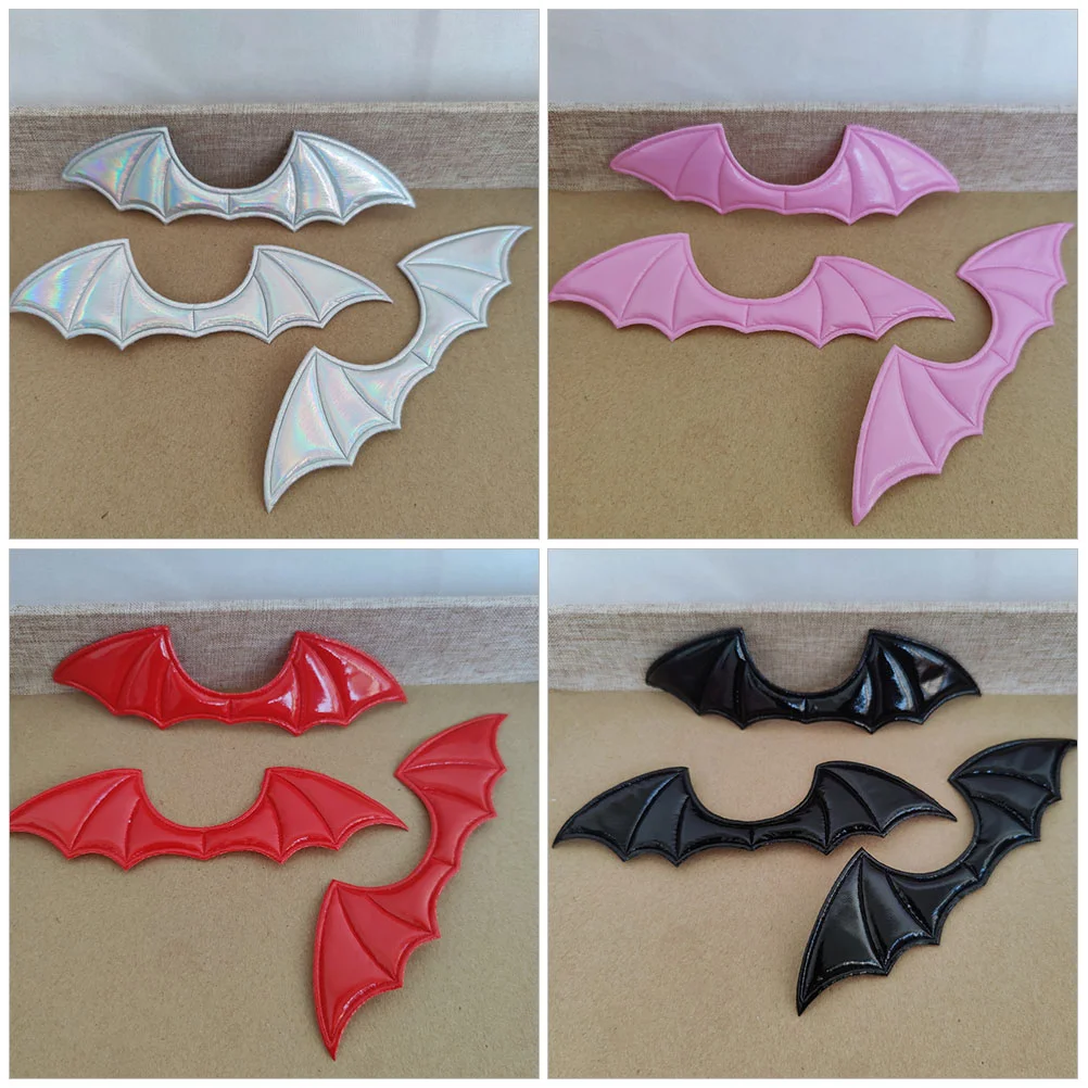 20 Pcs Cloth Bat Wings Halloween Party Supply for DIY Window Decor Favor Small Decorations Crafts Props