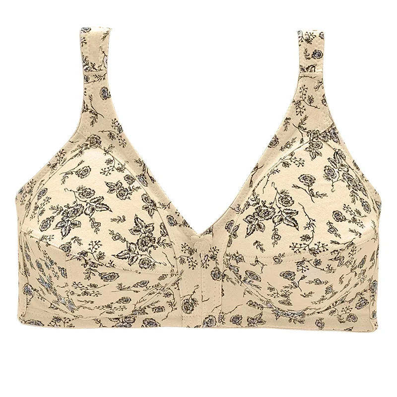 Sujetador de talla grande 52F 54E para mujer, sujetadores sin aros, ropa interior cómoda de algodón, lencería suave, novedad 2026