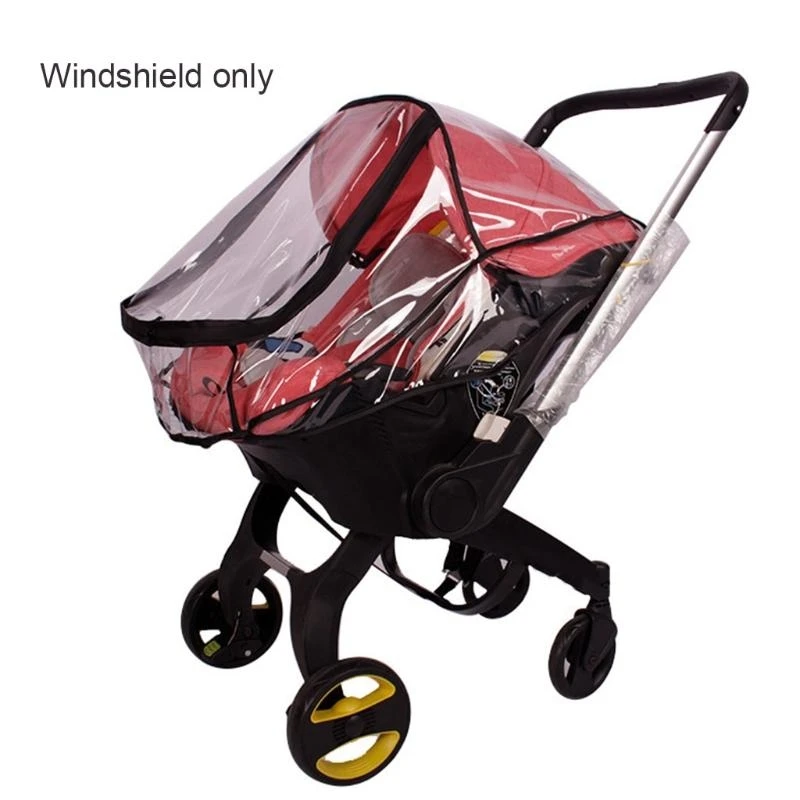 Q1FE Baby Stroller Rain Cover Cover Infant Car Proviour Rachproof Pracking Shield Rachparent Shield لإكسسوارات Pushshair Pram