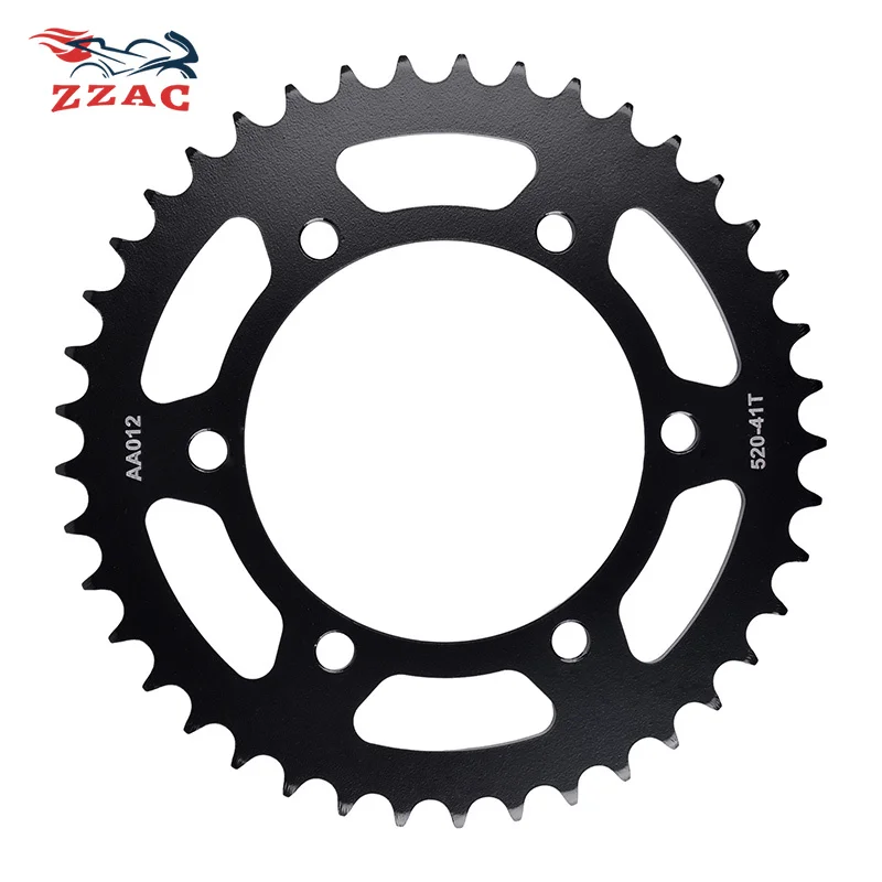 

520 41T 43T 46T 20CrMnTi Motorcycle Rear Sprocket Sprocket For Kawasaki EX400 ZR400 Z400 EX500 GPZ500 ZR550 EX250R KLE300 NinjaR