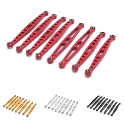 HB Toys ZP1001 ZP1002 ZP1003 ZP1004 ZP1005 ZP1008 8pcs Metal Chassis Suspension Link Rod Tie Rod 1/10 RC Car Upgrade Parts