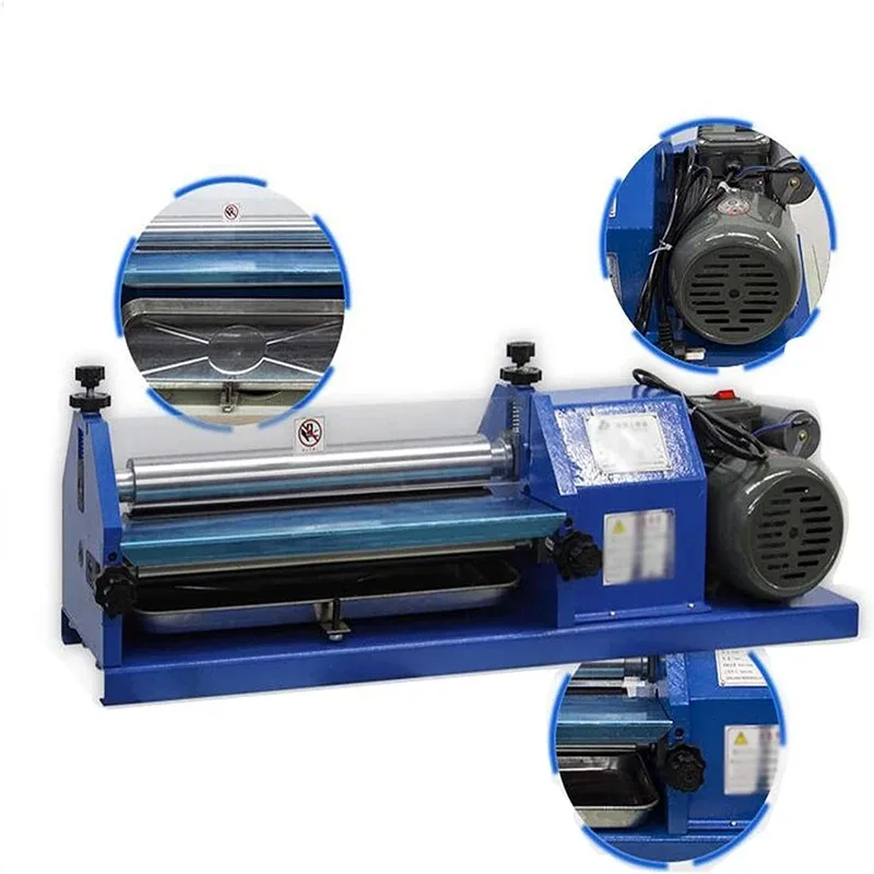 270mm(10.6in) Automatic Gluing Coating Machine 110V 250W Glue Coater Machine  for Paper Leather Cardboard Office