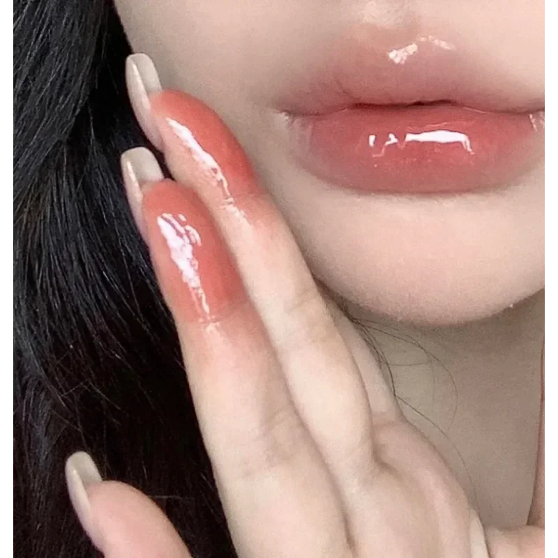 Flor sabe unicórnio cristal lábio esmalte espelho batom hidratante coreano bálsamo labial claro lipgloss maquiagem nutritiva cosméticos