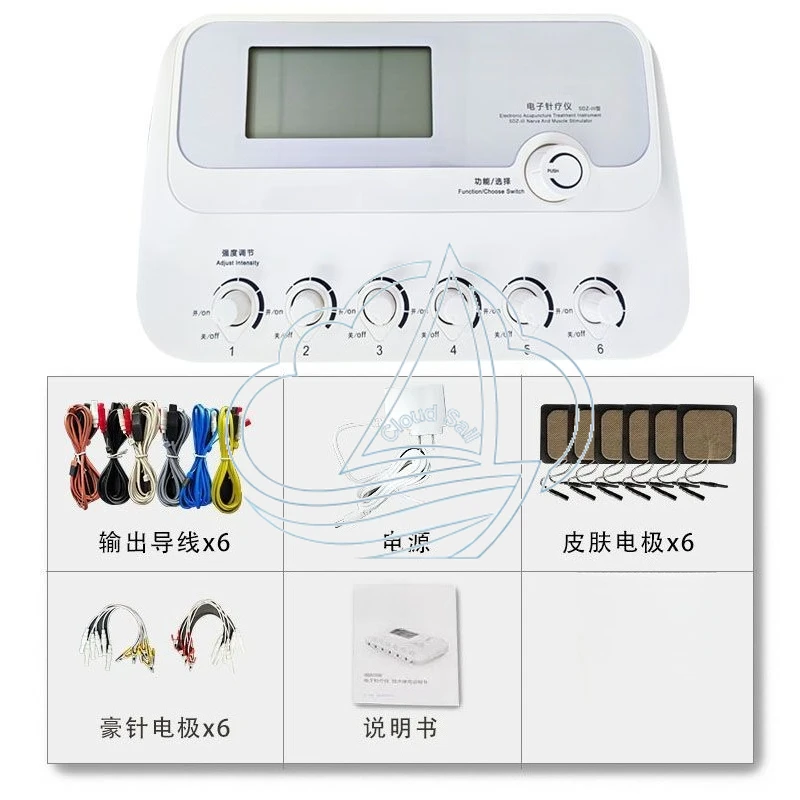 Portable Pulse Electroacupuncture Instrument Meridian Electrotherapy Physiotherapy Device for Body Acupuncture Care